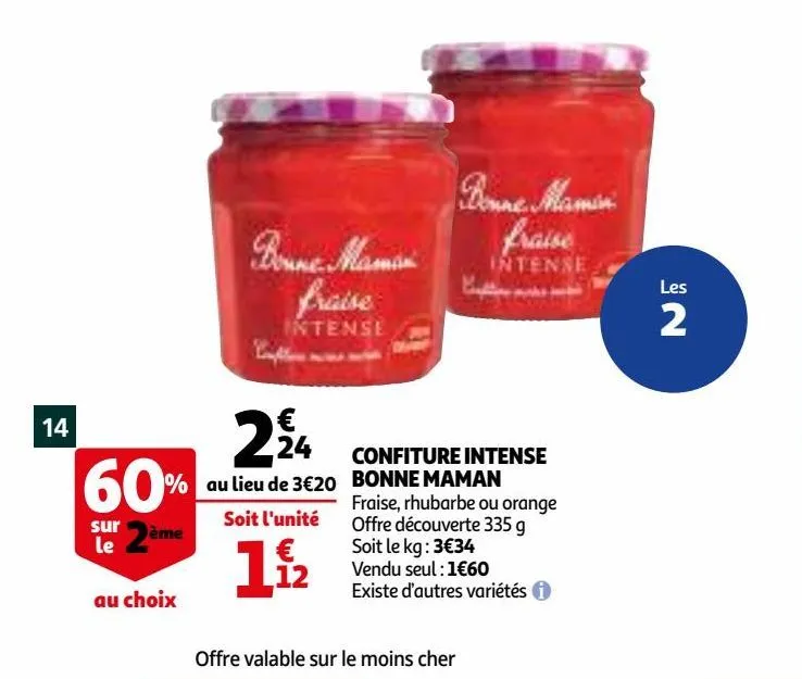 confiture intense bonne maman 