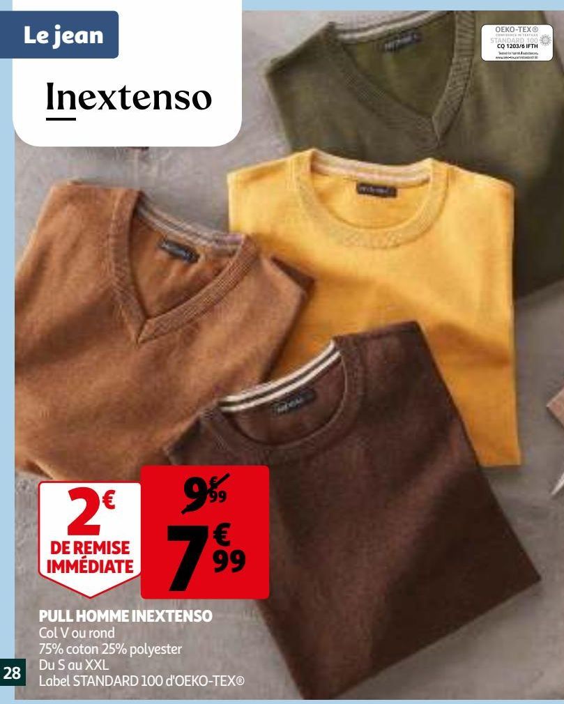 PULL HOMME INEXTENSO 