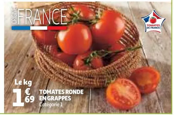 tomates ronde en grappes
