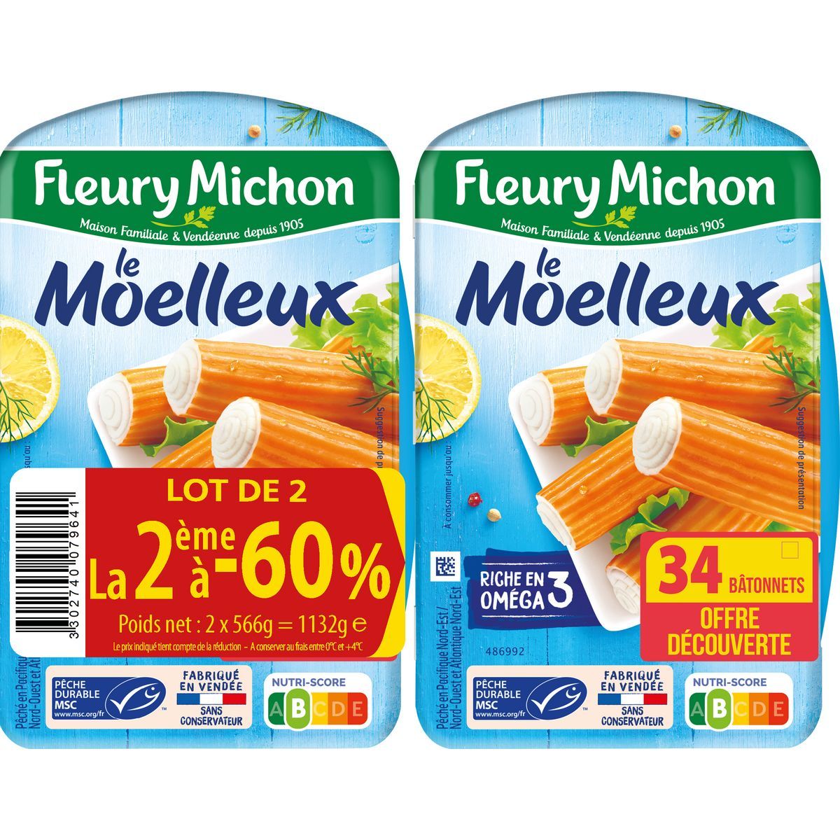 SURIMI LE MOELLEUX FLEURY MICHON