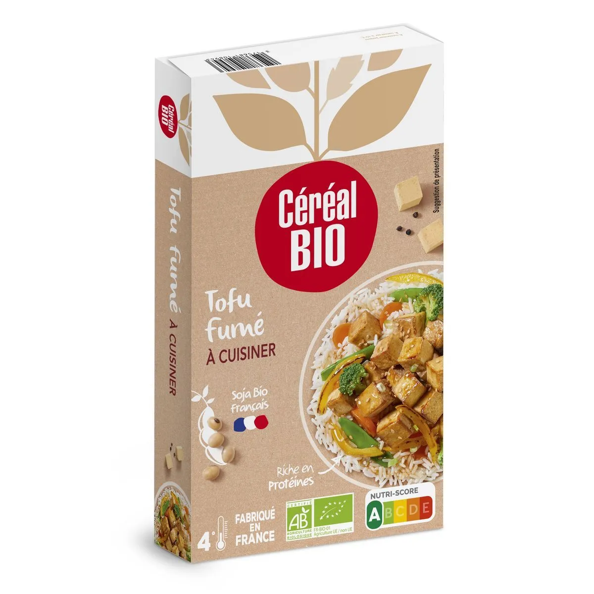 tofu fumé bio céréal bio