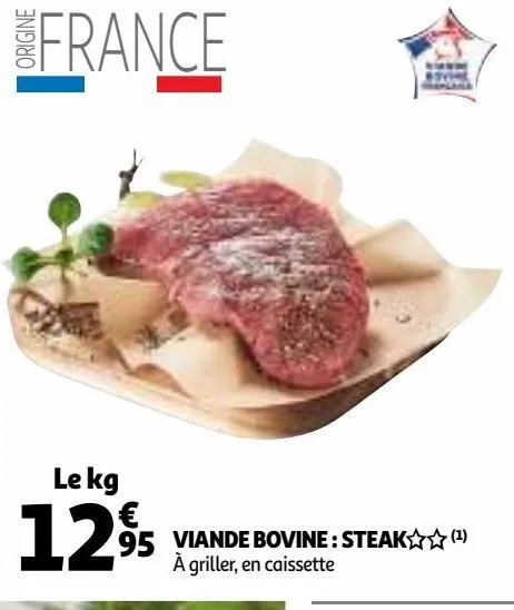 viande bovine : steak