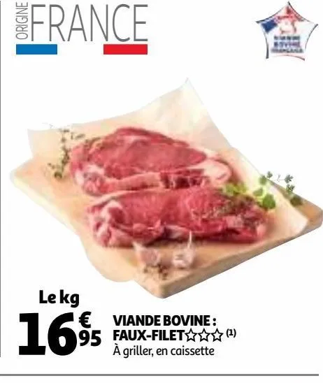 viande bovine : faux-filet