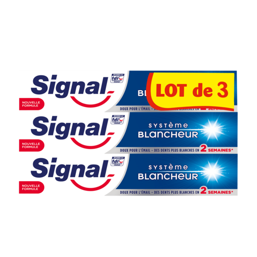 DENTIFRICE SIGNAL SYSTÈME BLANCHEUR