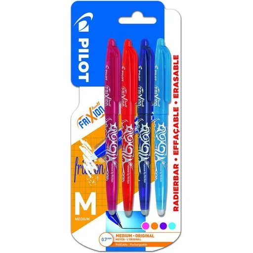 4 stylos roller frixion pilot