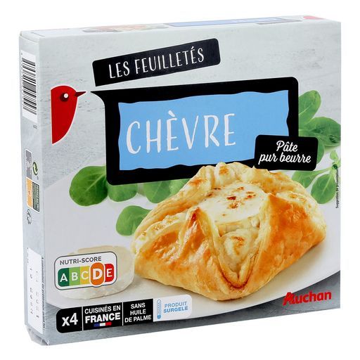 feuilletés au chevre surgeles Auchan