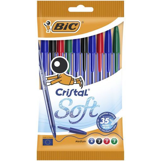 10 stylos bille cristal BIC