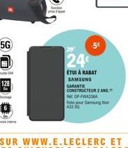 5G  Fonction  .5  24  ÉTUI À RABAT SAMSUNG GARANTI CONSTRUCTEUR 2 ANS. at GP-FWASSEA Folio pour Samsung Noir