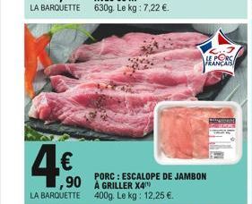 escalope de jambon