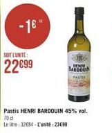 -16°  SOIT L'UNITE:  2299  HENRI BARDOUIN FASTI