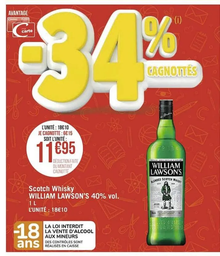 scotch whisky william lawson's 40% vol