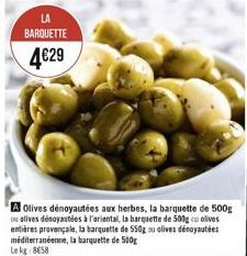 olives dénoyautées