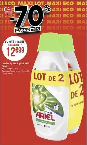 lessive liquide ariel