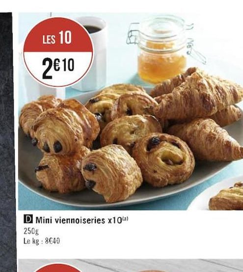 Mini viennoiseries x10