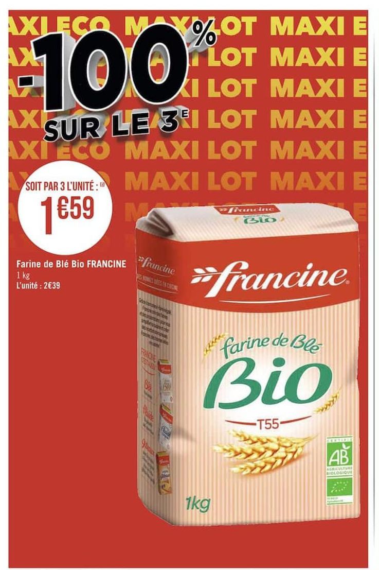 farine de blé Bio FRANCINE