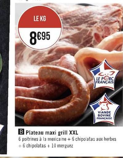plateau maxi grill XXL