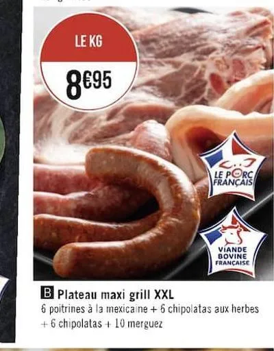 plateau maxi grill xxl