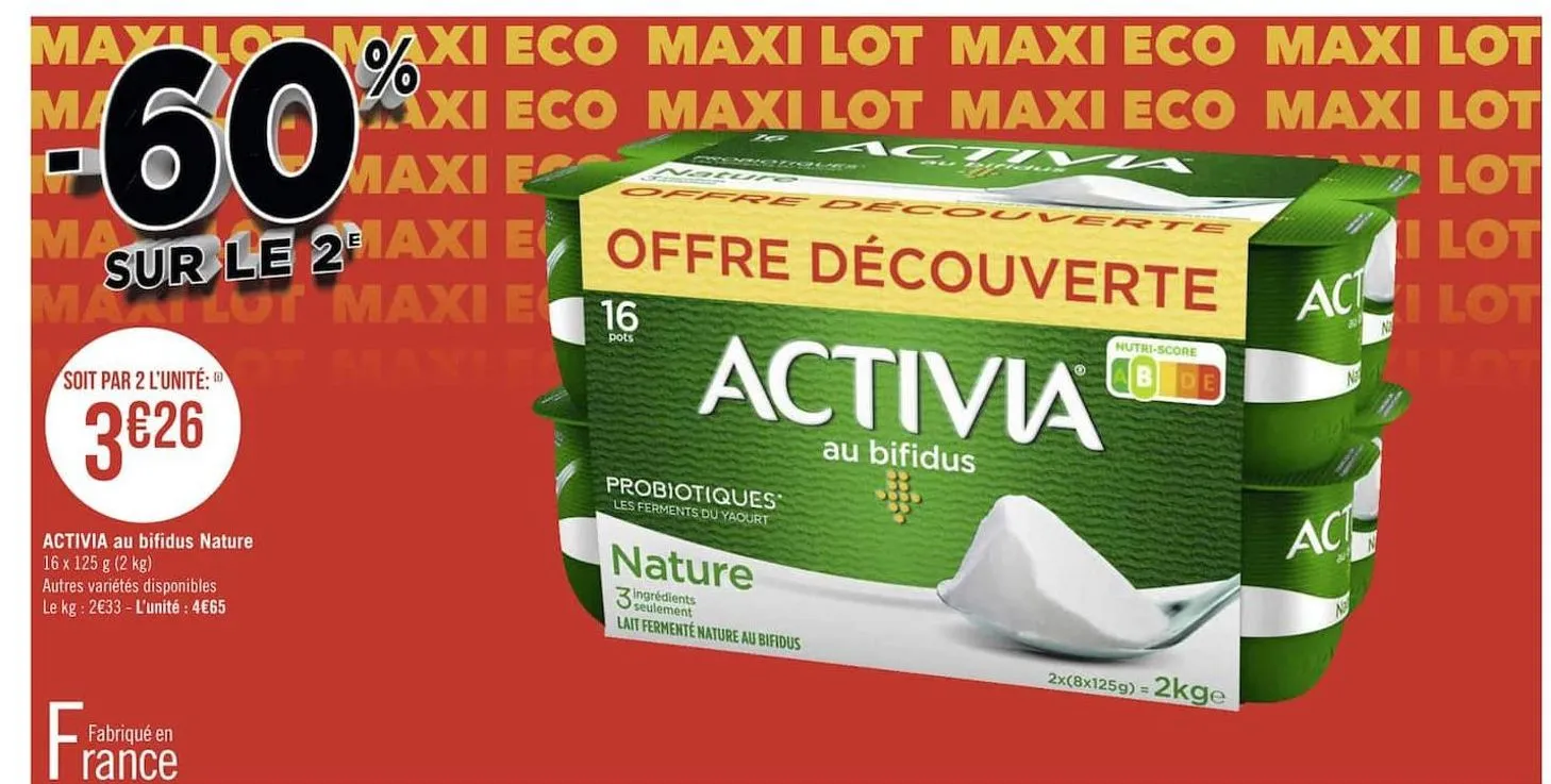 activia au bifidus nature