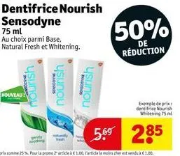 dentifrice sensodyne