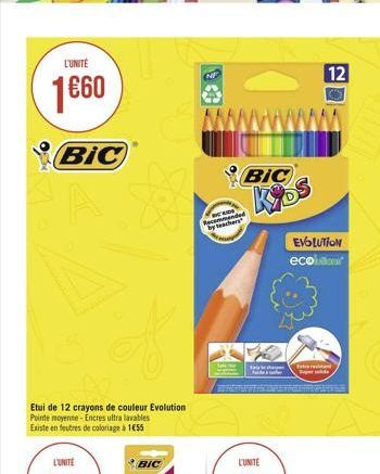 crayons de couleur BIC