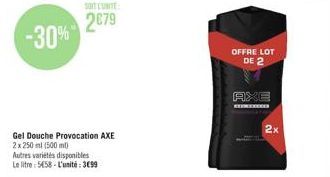 gel douche Axe