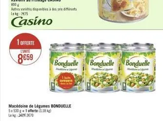 macédoine de légumes bonduelle