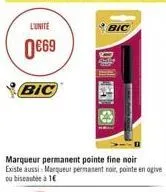 marqueur permanent bic