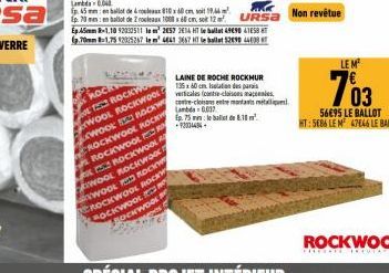 ROCKWO  ROCK WOOL ROCKWOOL WOOK BROCKW CROCKWOOL ROCK ROCKWOOL  ROCKWOOL WOOL ROCKWOO WOOL ROCKO ROCKWOOL ROCK BOCKWOOL BOCKWOOL  LAINE DE ROCHE ROCKMUR  135x60 cm Islandes para verticales (contre-clo