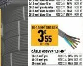 sg-1,5 mmgris le m  355  mt2454  cable hosvvf 1.5 mm 56-1.5mm/pis  46-25  11699
