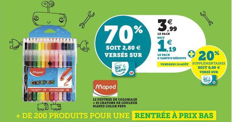 crayons de couleur maped