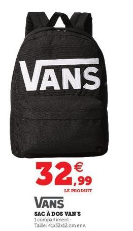 VANS  32,99  LE PRODUIT 