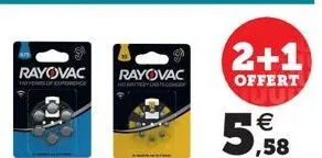 col  rayovac rayovac  2+1  offert 