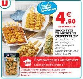 queues de crevettes Persil