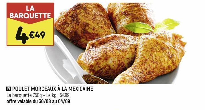 poulet morceaux à la mexicaine