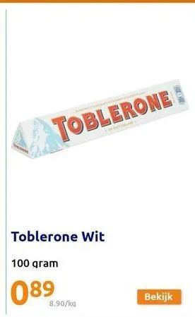 toblerone  8.90/ka  bekijk 
