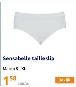 Sensabelle tailleslip  Maten S-XL  158  1.58/st  Bekijk 