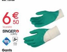 6€€0  50  la paire  SINGERO safety 