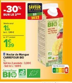 nectar de mangue Carrefour