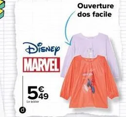 disney marvel  549  lebe  ouverture dos facile 