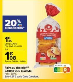 pains au chocolat Carrefour