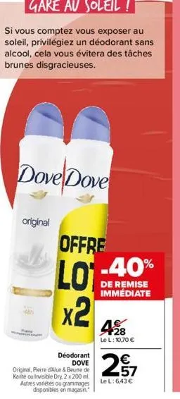 soldes dove