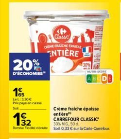 crème fraîche Carrefour