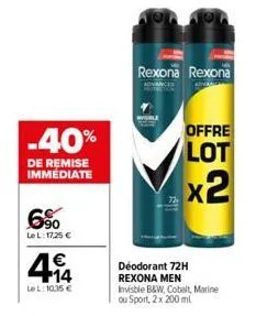 soldes rexona