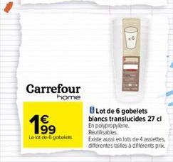 assiettes Carrefour