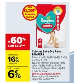 culotte Pampers