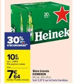 bière blonde heineken