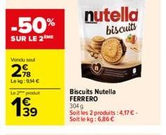 biscuits Nutella