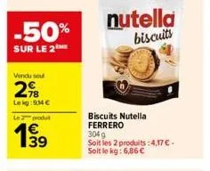 biscuits nutella