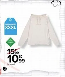 o  jusquau  xxxl  porets  15%  1099  le sweat 