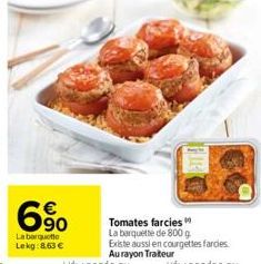 6%  La barquette  Lekg:8,63 € 